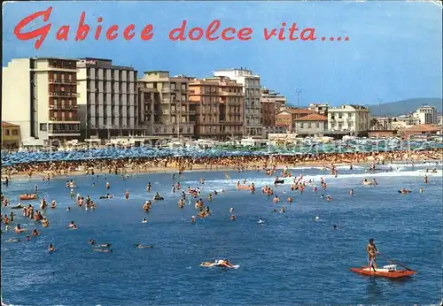 Gabicce Mare Spiaggia Strand Hotels Kat. Italien