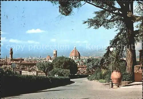 Firenze Toscana Veduta dal Viale dei Colli Kat. Firenze