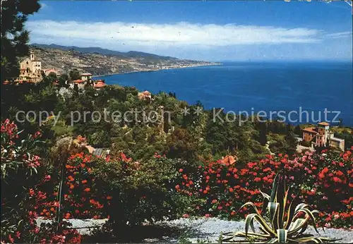 La Mortola Villa Hanbury Panorama Riviera dei Fiori Kat. Italien
