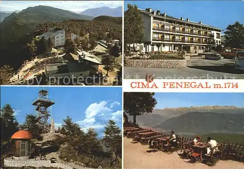 Cima Penegal Berghotel Terrasse Aussichtsturm Alpenpanorama