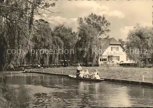 Spreewald Wasserstrasse Cafe Venedig Kat. Luebbenau