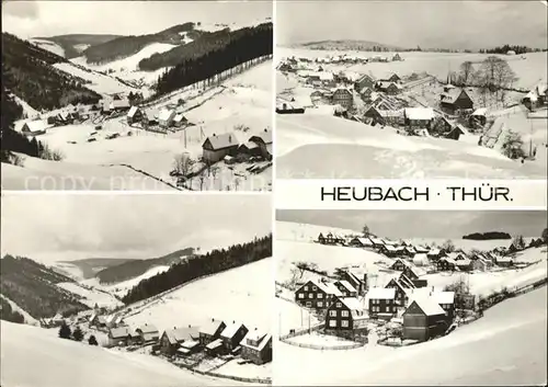 Heubach Thueringen Winterpanorama Kat. Hildburghausen