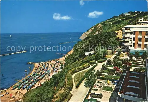 Gabicce Mare Spiaggia Strand Hotel Kueste Kat. Italien