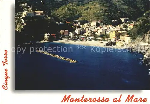 Monterosso al Mare Cinque Terre veduta aerea Kat. Italien