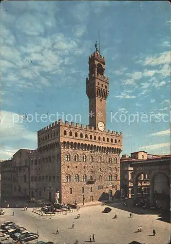 Firenze Toscana Palazzo Vecchio Piazza della Signoria Monumento Palast Platz Denkmal Kat. Firenze