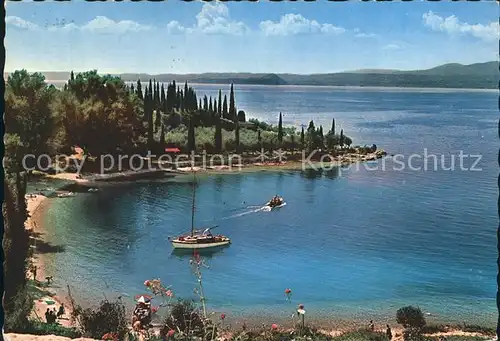 San Vigilio Baia delle Sirene Bucht Gardasee Kat. Punta San Vigilio Lago di Garda