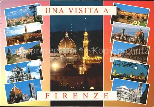 Firenze Toscana Sehenswuerdigkeiten der Stadt Kat. Firenze