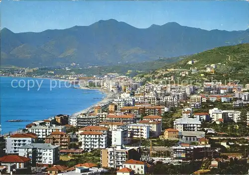 Pietra Ligure Panorama Kueste Berge