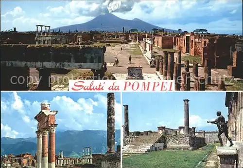 Pompei Forum Ruinenstaette Vesuv Vulkan