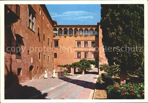 Asciano Abbazia di Monte Oliveto Maggiore La loggia Kloster Bogengang