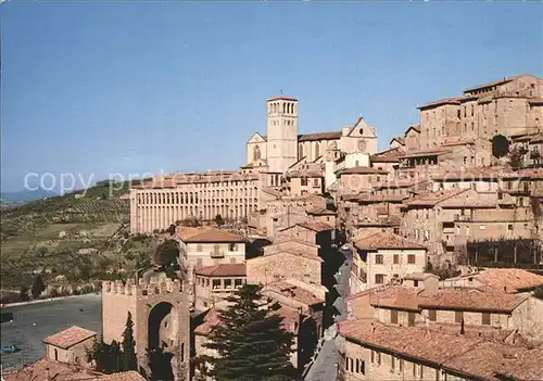 Assisi Umbria Rione di Porta San Pietro Basilica San Francesco Sacro Convento Basilika Kloster Kat. Assisi