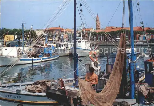 Caorle Venezia Porto Hafen Fischkutter Kat. Italien