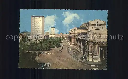 Milano Stazione Centrale Hauptbahnhof Hochhaus Kat. Italien