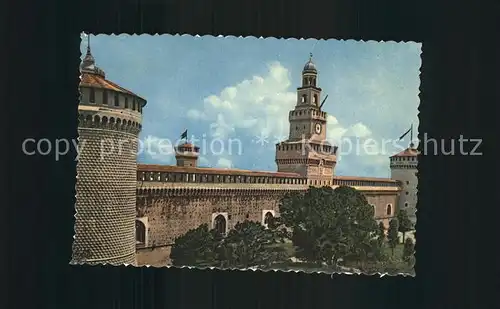 Milano Castello Sforzesco Schloss Kat. Italien