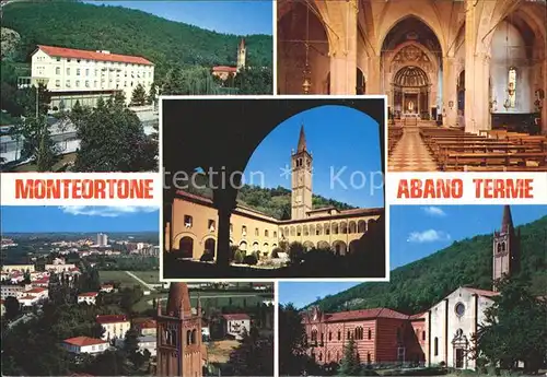 Monteortone Teilansichten Kirche Kat. Abano Terme