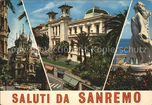 Sanremo Chiesa Russia Casino Russische Kirche Statue Kat. 