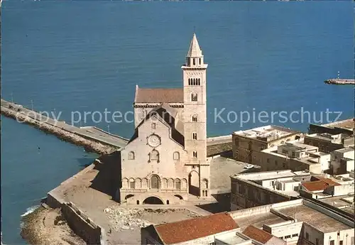 Trani Cattedrale Romanica Roemische Domkirche 12. Jhdt. Fliegeraufnahme