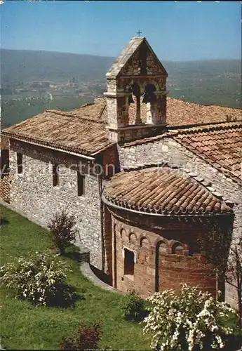 Assisi Umbria Chiesa di Santo Stefano Campaniletto Kirche Glockenturm Apsis Kat. Assisi