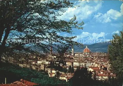 Firenze Toscana Panorama dal Piazzale Michelangelo Cattedrale Duomo Kat. Firenze