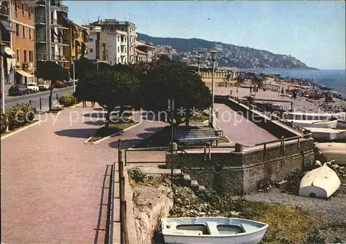 Cogoleto Liguria Passeggiata a mare Strandpromenade