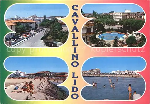 Lido di Cavallino Teilansicht Hotel Swimming Pool Strand