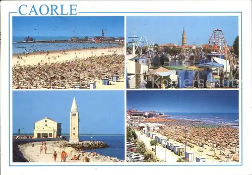 Caorle Venezia Strand Promenade Turm Hafen Kat. Italien