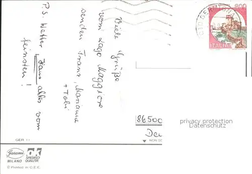 Germignaga Panorama Brunnen Figur