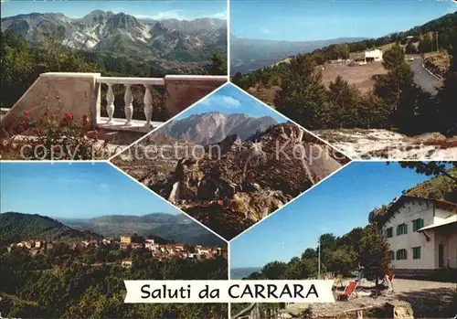 Carrara Teilansichten Berge Kat. Italien