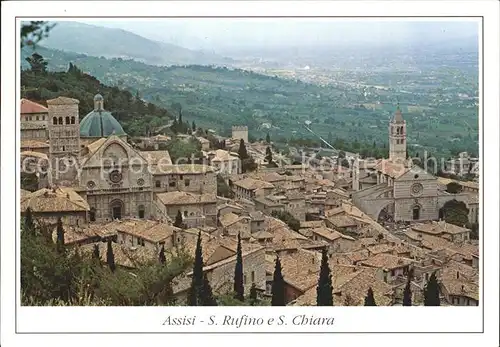 Assisi Umbria Citta con S Rufino e S Chiara Basilika Kat. Assisi
