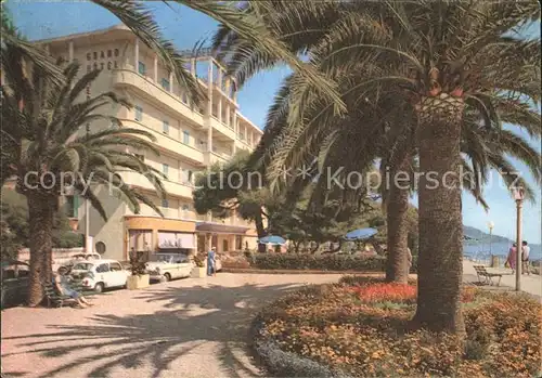 Alassio Passeggiata a mare Hotel Mediterranee Riviera dei Fiori Uferpromenade Palmen Kat. 