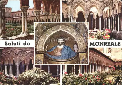 Monreale Kathedrale Kreuzgang Kat. Italien