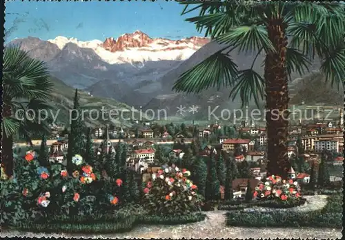 Bozen Suedtirol mit Rosengarten Dolomiten Kat. Bozen Suedtirol