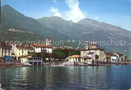 Cannobio Lago Maggiore Ansicht vom See aus Kat. Italien