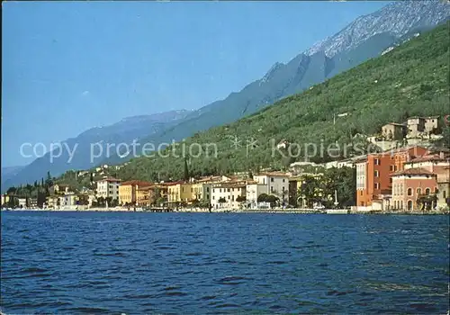Brenzone Lago di Garda Ansicht vom Gardasee aus