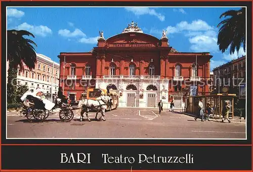 Bari Puglia Teatro Petruzzelli Theater Hochzeitskutsche Kat. Bari