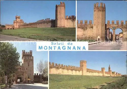 Montagnana Stadtmauer Kastell Kat. Montagnana Padua