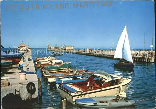 Milano Marittima Porto canale Hafen Kat. Cervia