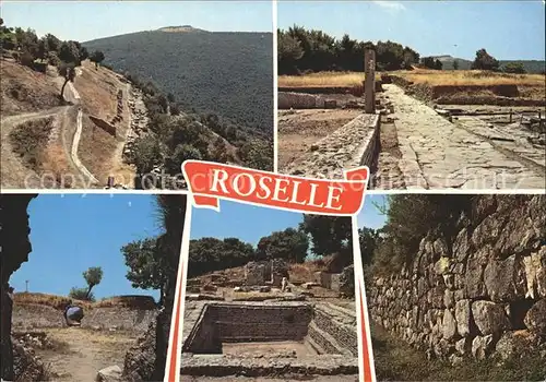 Roselle Toscana Scavi etruschi e romani Ausgrabungen Ruinenstaette