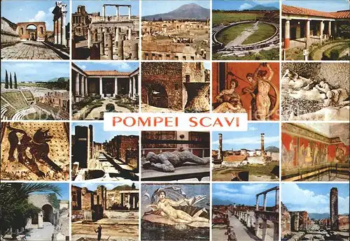 Pompei Scavi Ausgrabungen Antike Ruinenstaette