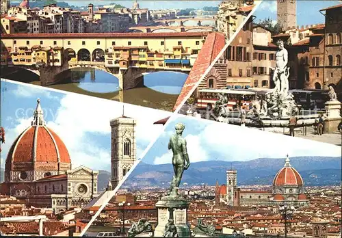 Firenze Toscana Ponte Vecchio Fontana del Nettuno Cattedrale Piazzale Michelangelo Kat. Firenze