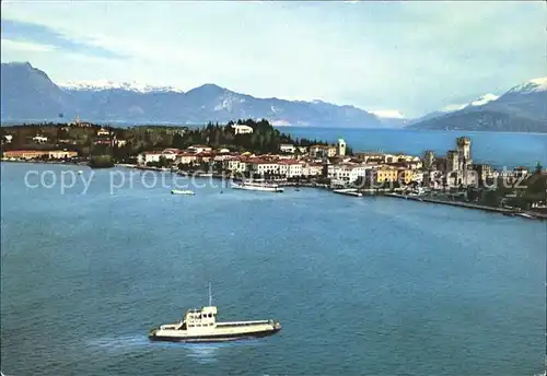 Sirmione Gardasee Alpen Fliegeraufnahme / Italien /Italien