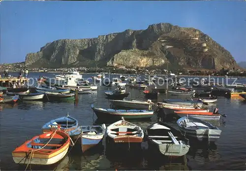 Mondello Hafen Blick zum Monte Pellegrino