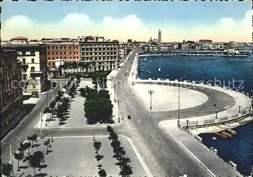 Bari Puglia Rotonda Lungomare Uferstrasse Kat. Bari