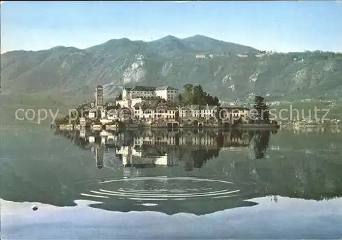 Isola San Giulio Insel im Ortasee Kat. Italien