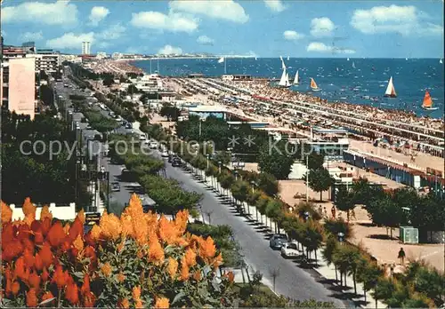 Riccione Lungomare Spiaggia Riviera Adriatica Strandpromenade