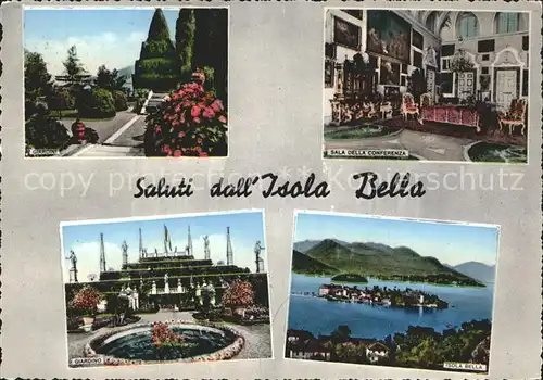 Isola Bella Giardini Sala della Conferenza Kat. Lago Maggiore