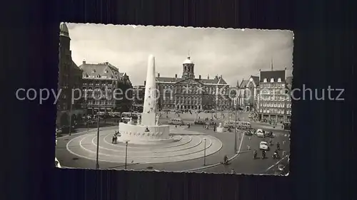 Amsterdam Niederlande Dam met Koninklijk Paleis en Nationaal Monument Kat. Amsterdam