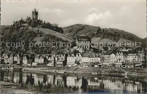 Cochem Mosel Teilansicht mit Burg Kat. Cochem