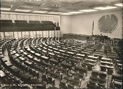 Bonn Rhein Plenarsaal im Bundeshaus Kat. Bonn