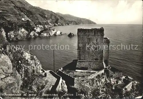 Monterosso al Mare Panorama Antica Torre Kat. Italien